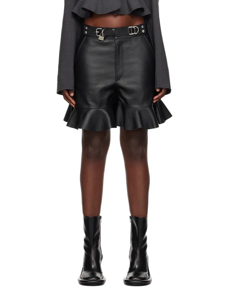J.W.Anderson Black Padlock Shorts 999