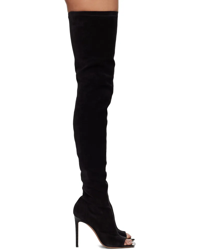 Paris Texas Black Amanda Tall Boots Off
