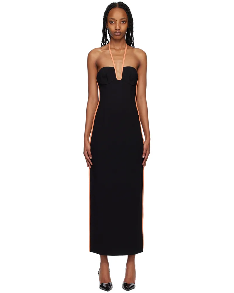 Paris Georgia Black Nassia Midi Dress Black