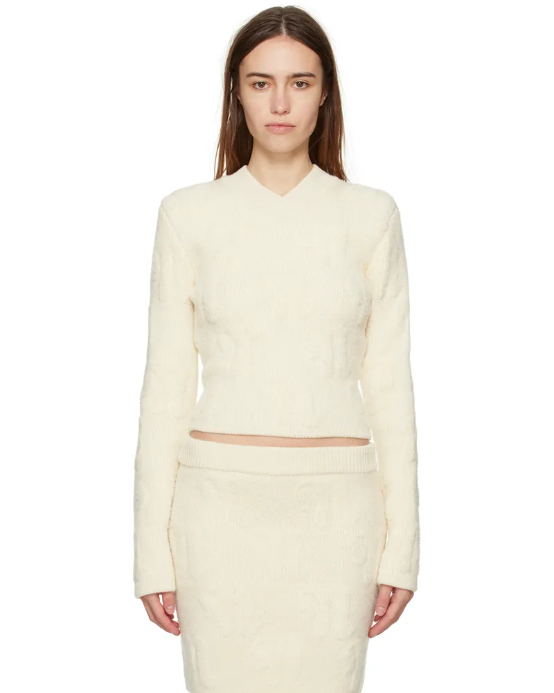 Nanushka Off-White Dian Sweater Ecru