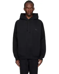 Y-3 Black Bonded-Logo Hoodie Black