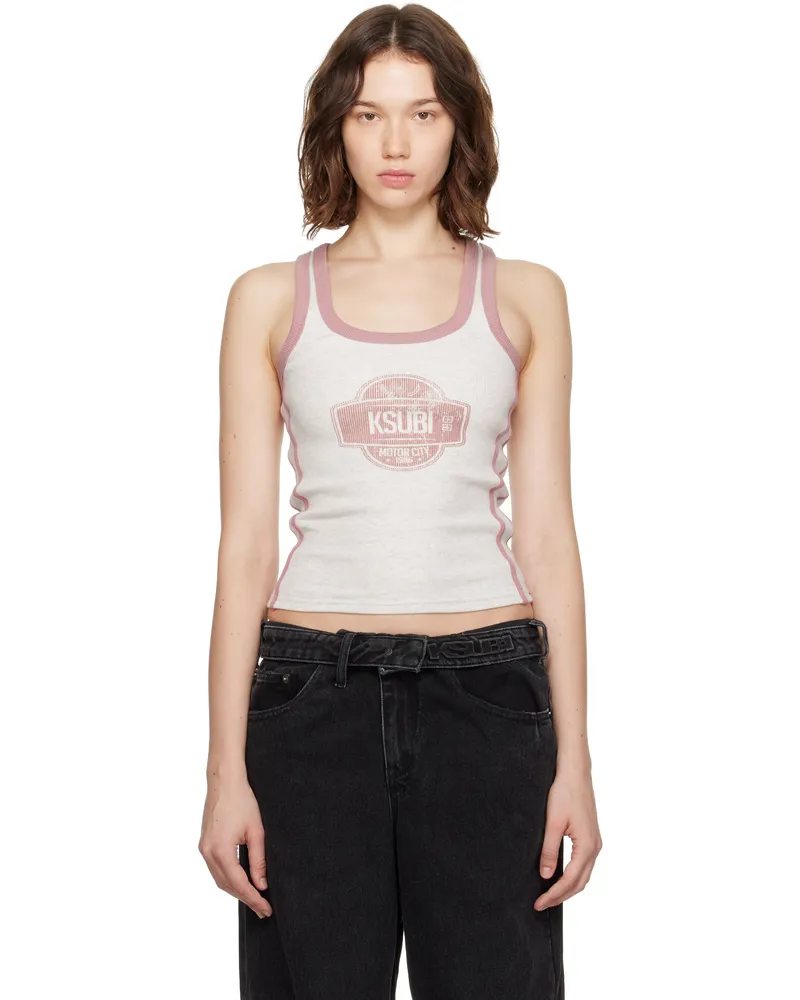 ksubi Gray Pitt Lane Origin Tank Top Light