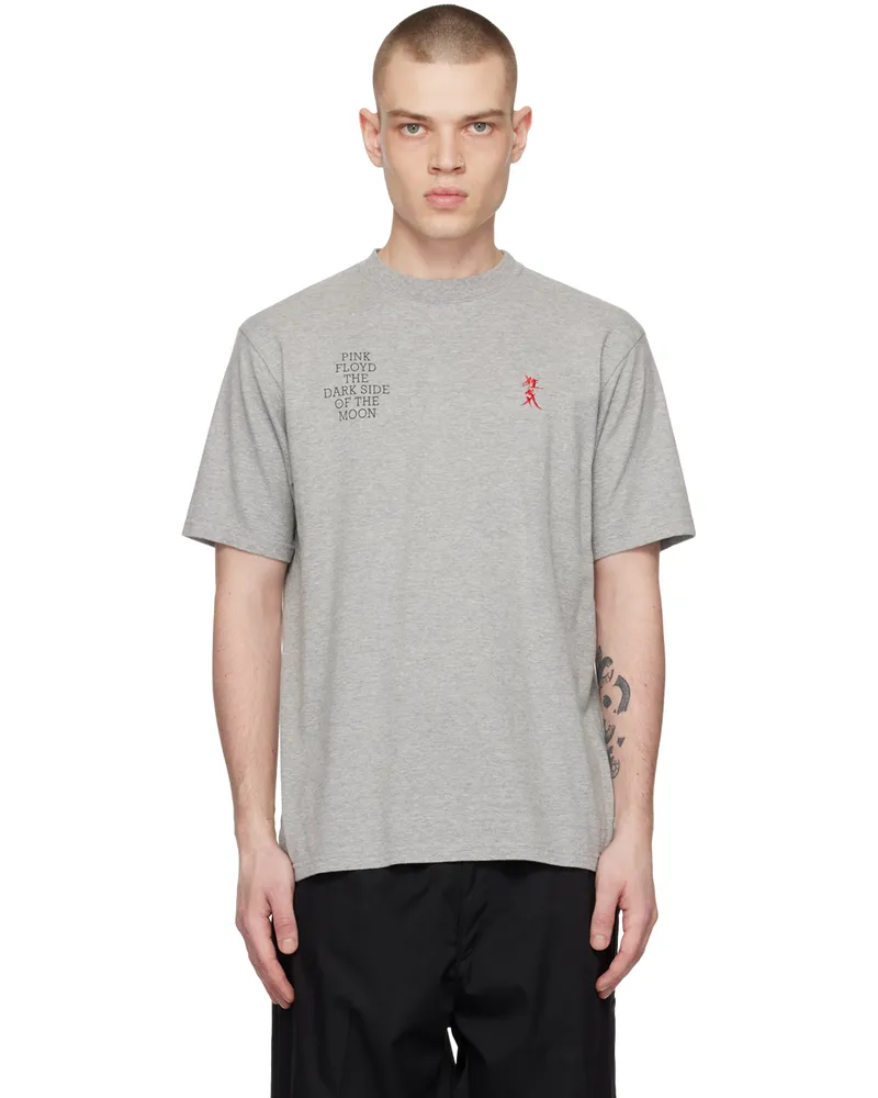 Undercover Gray Embroidered T-Shirt Top
