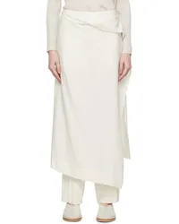 Issey Miyake White Two As One Trousers Frost