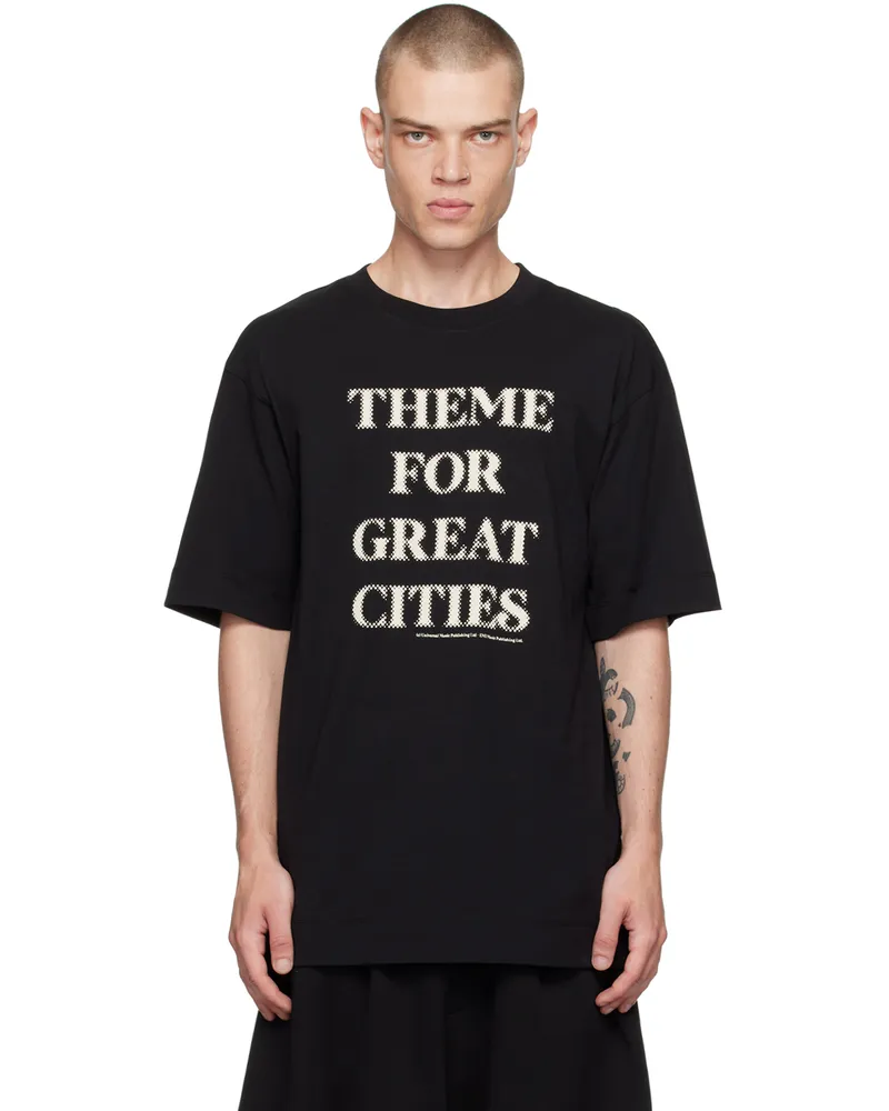 Dries van Noten Black Theme Song T-Shirt 900