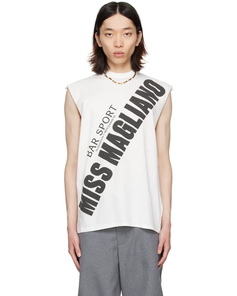 Magliano White 'Miss Magliano' Tank Top 10