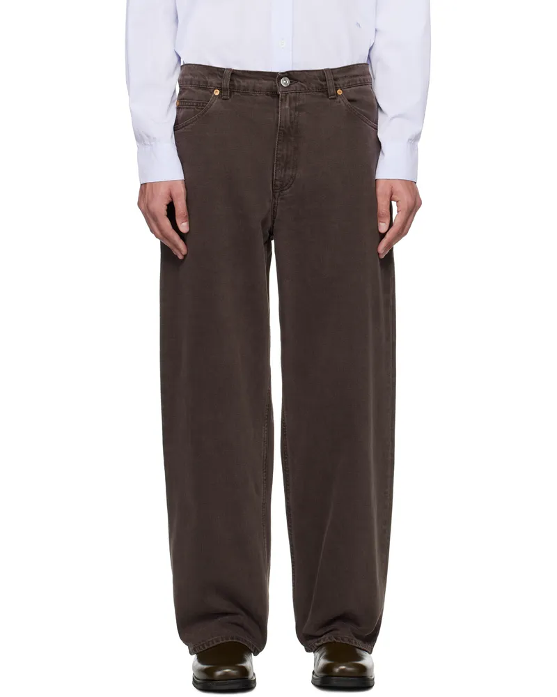 Our Legacy Brown Vast Cut Jeans Royal