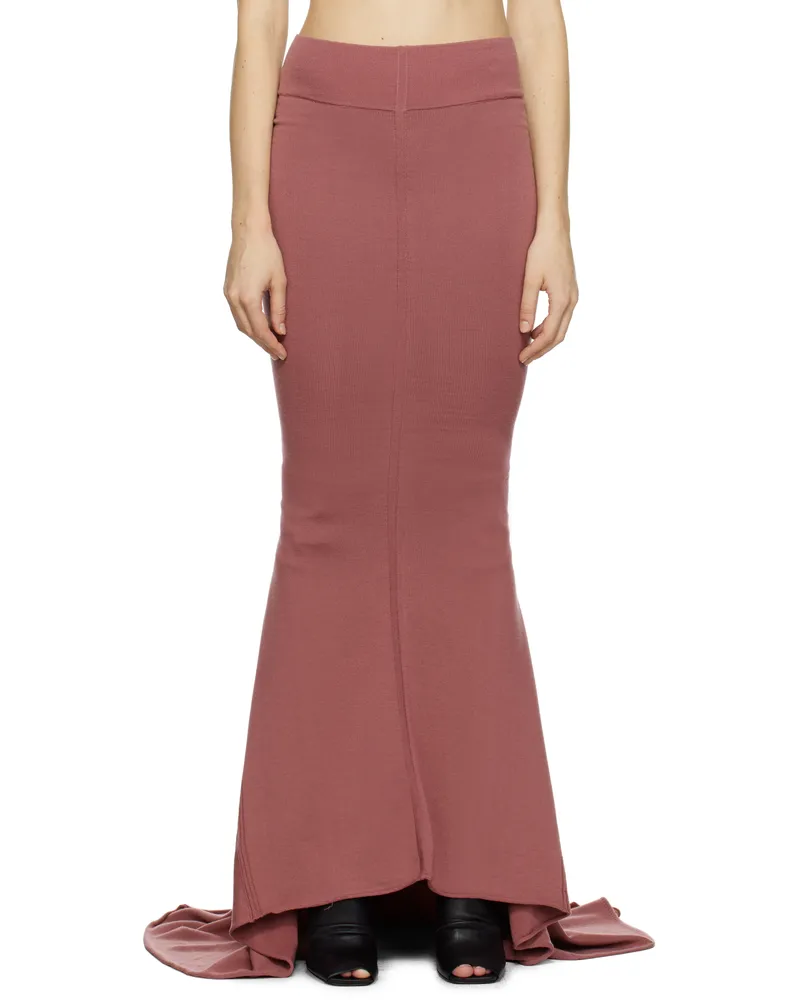 Rick Owens Pink Porterville Dauphine Maxi Skirt 23