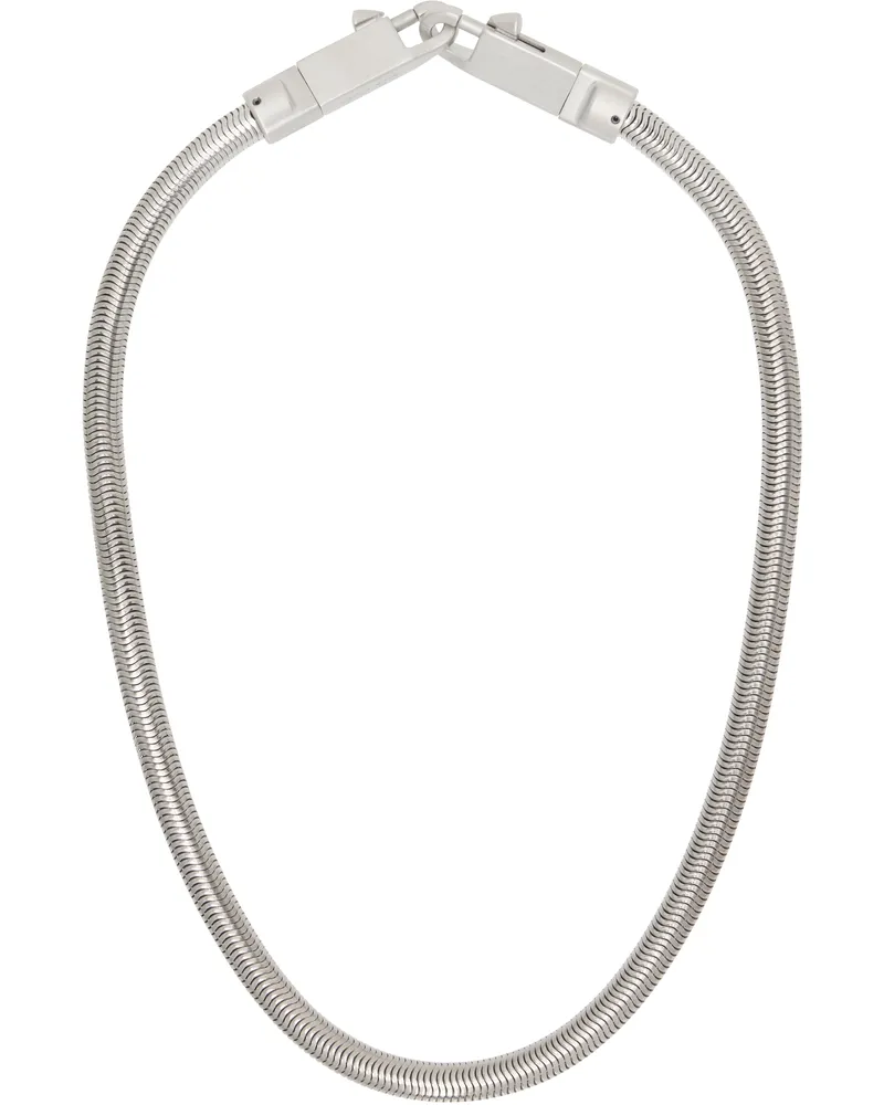 Rick Owens Silver Snake Chain Shoulder Strap 128