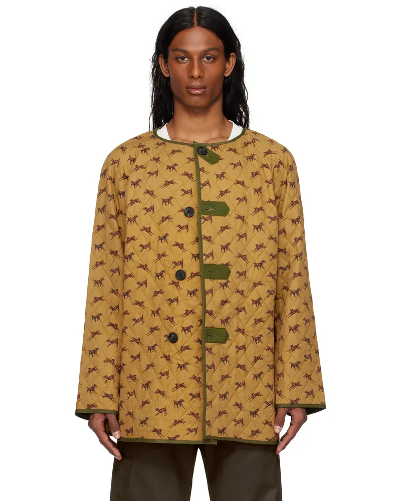 BODE Tan Crittendon Liner Reversible Coat Brown