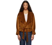 Brown Belted Jacket