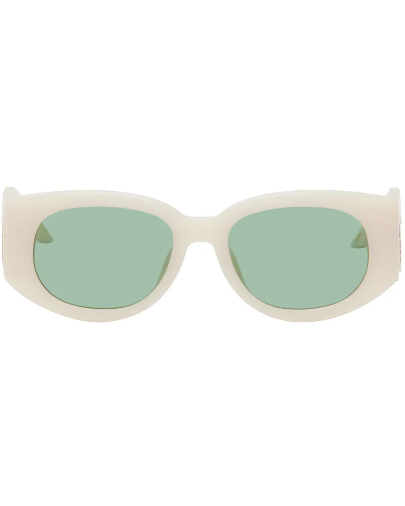 Casablanca Paris Off-White 'The Memphis' Sunglasses Crm