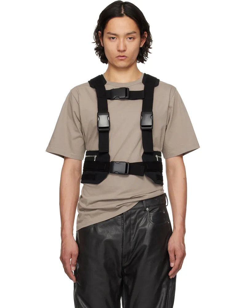 Rick Owens Black Hollywood Harness Vest 09