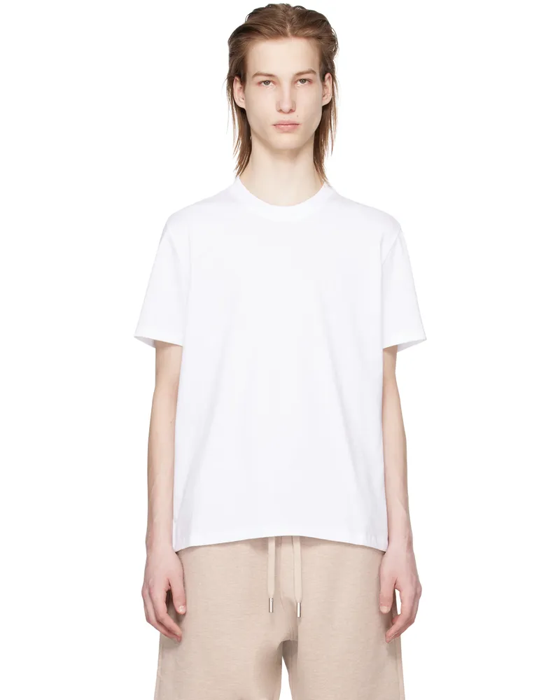 AMI Paris White Ami De Cœur T-Shirt 100
