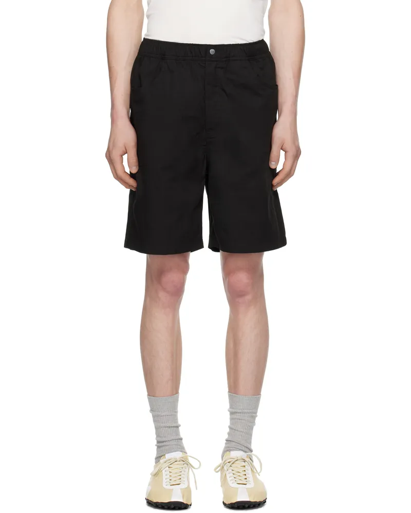 Norse Projects Black Ragnar Fine Broken Twill Shorts Black9999