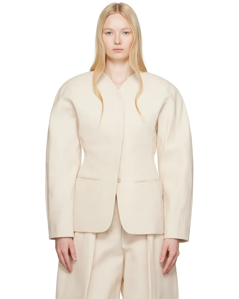 Jacquemus Beige La Croisière 'The Ovalo' Blazer 130