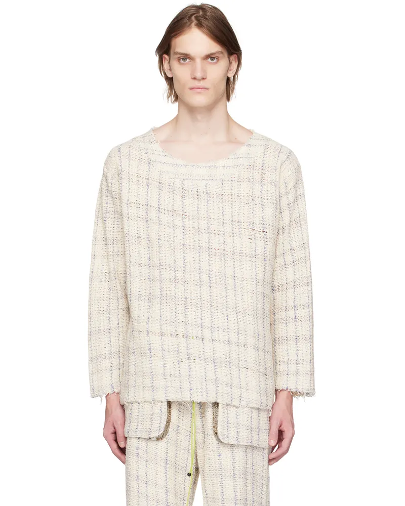 VITELLI SSENSE Exclusive Off-White Sweater Sand