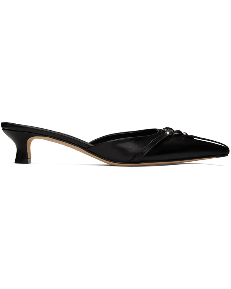 aeyde Black Iita Heels