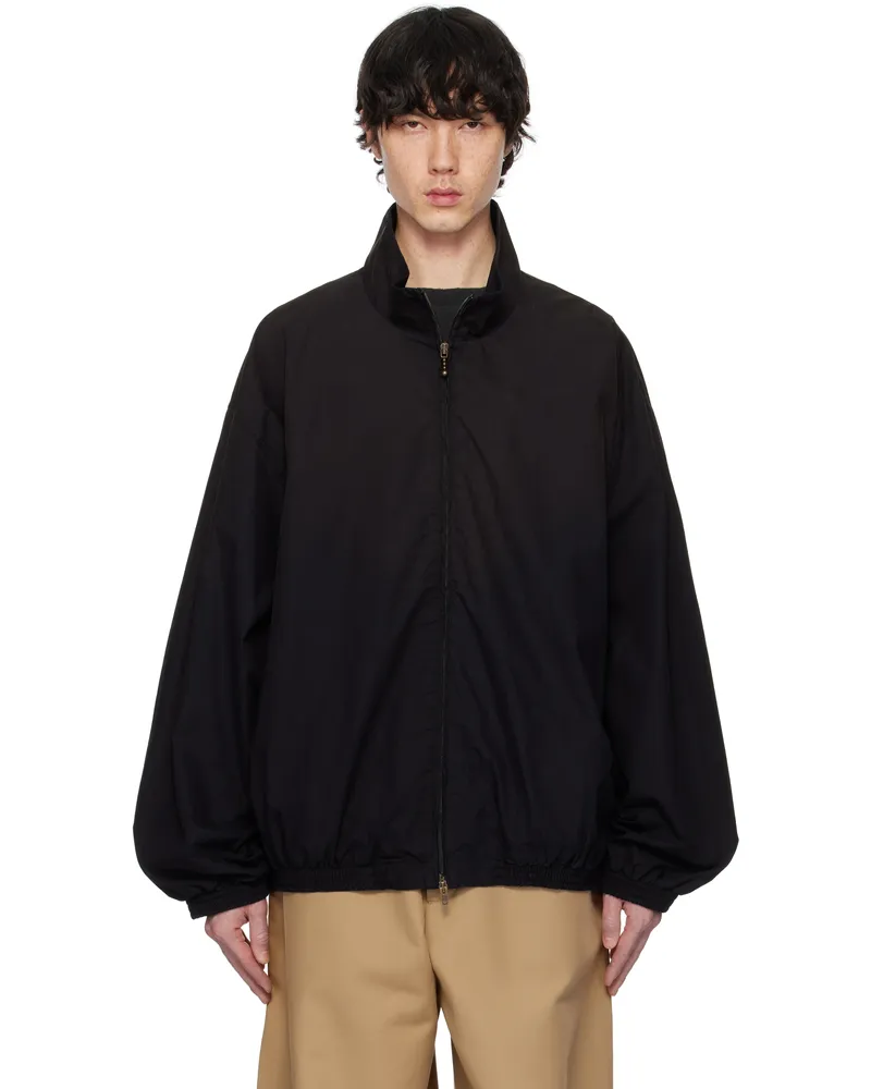 Acne Studios Black Logo Zipper Jacket 900