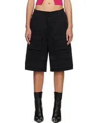 MISBHV Black Four-Pocket Cargo Shorts Black