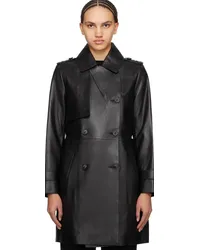 Mackage Black Mely Leather Coat Black