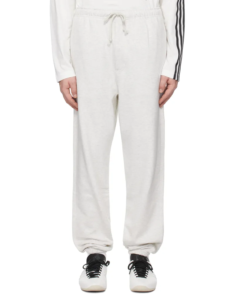 Y-3 Gray French Terry Sweatpants Lgreyh