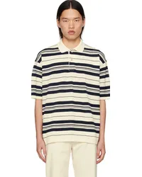 nanamica Off-White Stripe Polo Ec