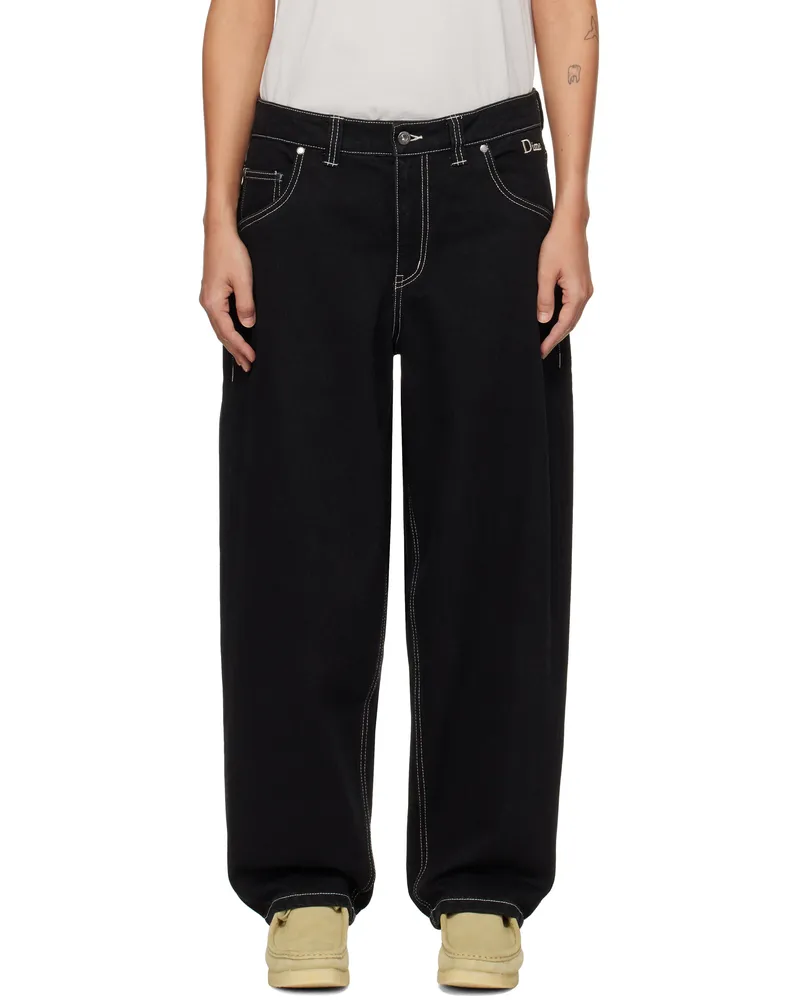 Dime Black Classic Baggy Jeans Black