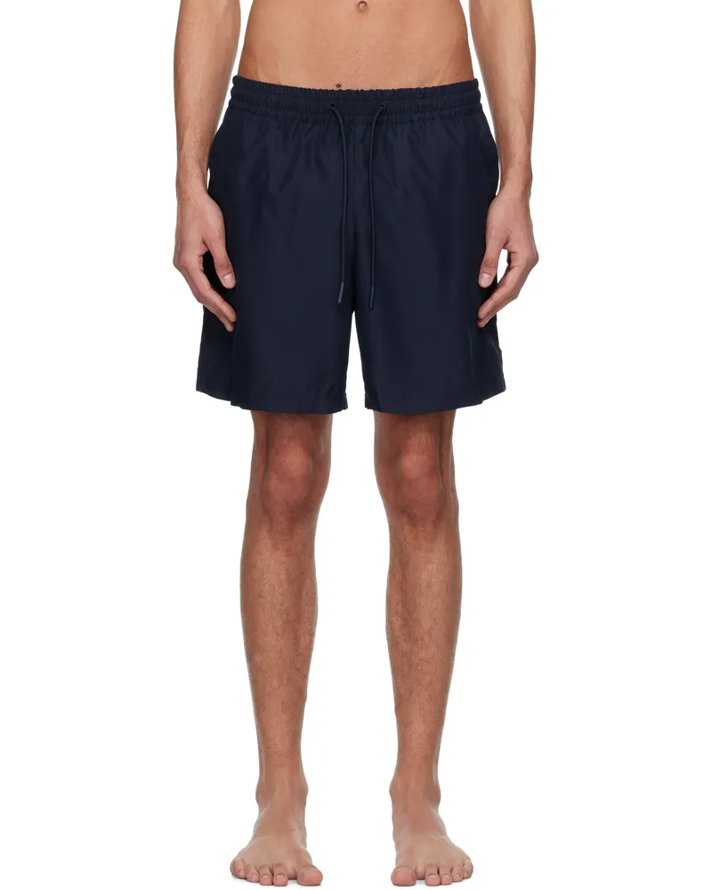 A.P.C. Navy Bobby Swim Shorts Iak
