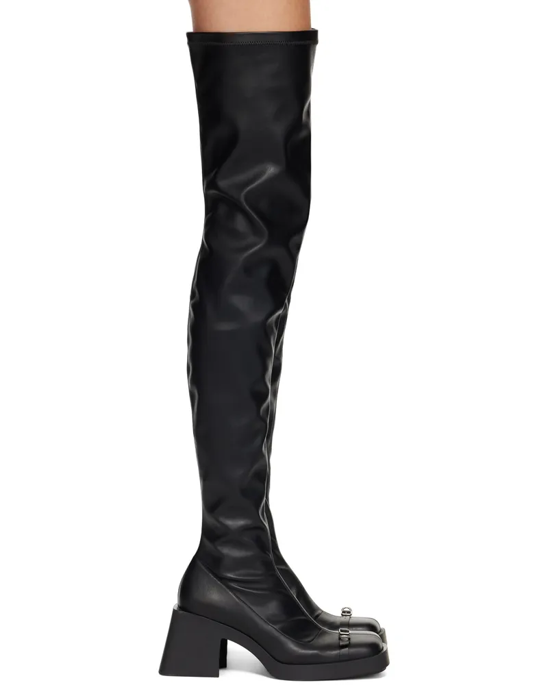 Justine Clenquet Black Jordan Tall Boots Black