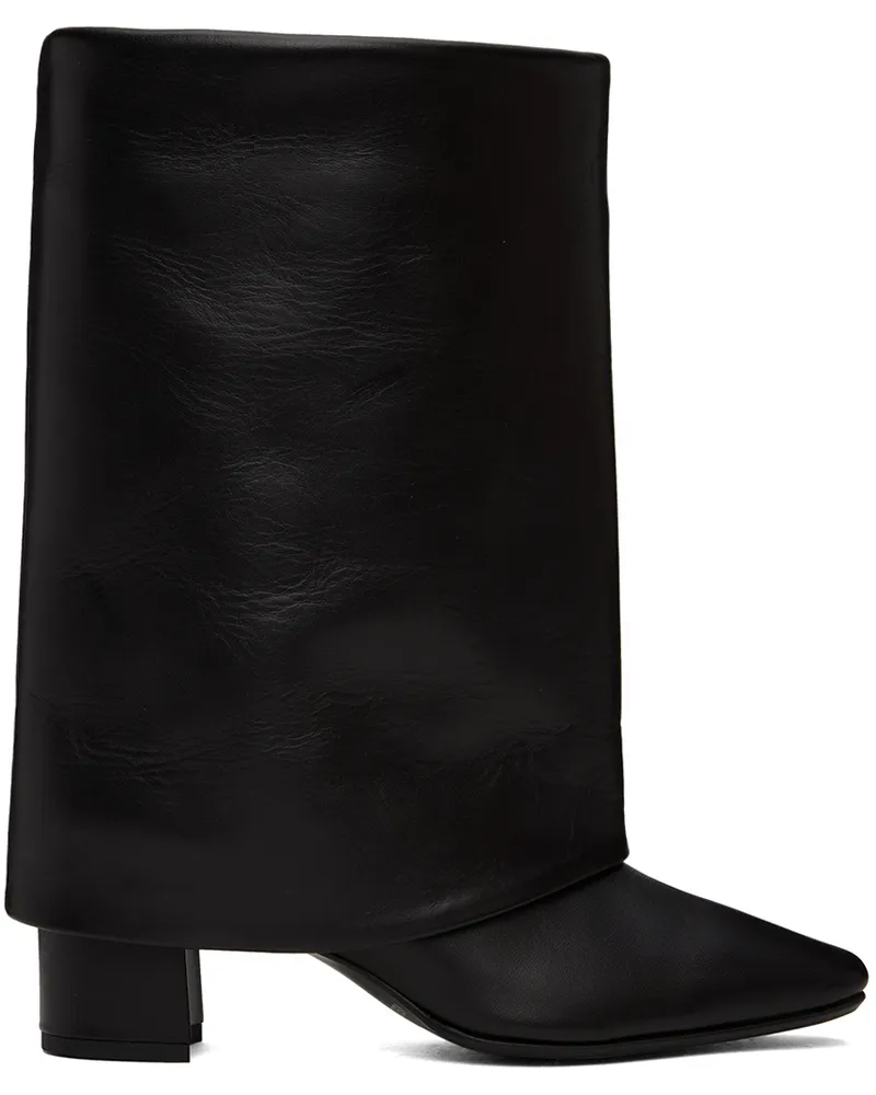 Issey Miyake Black Cover Boots 15-black