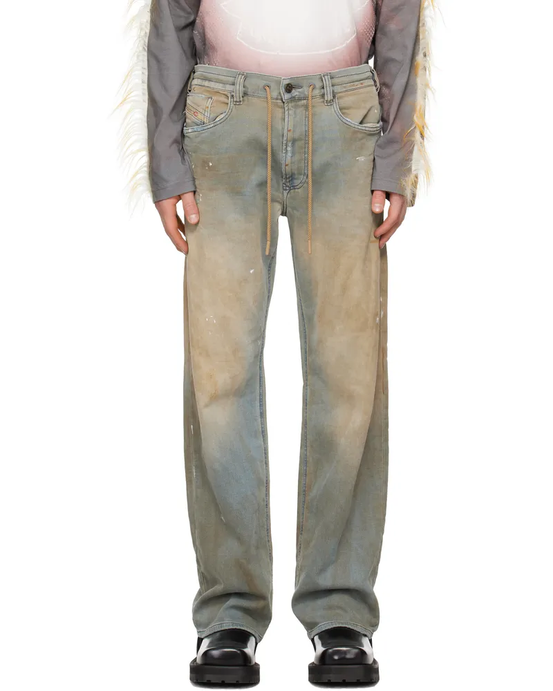 Diesel Blue Relaxed D-Reel Denim Joggjeans 068ql Jeans 1