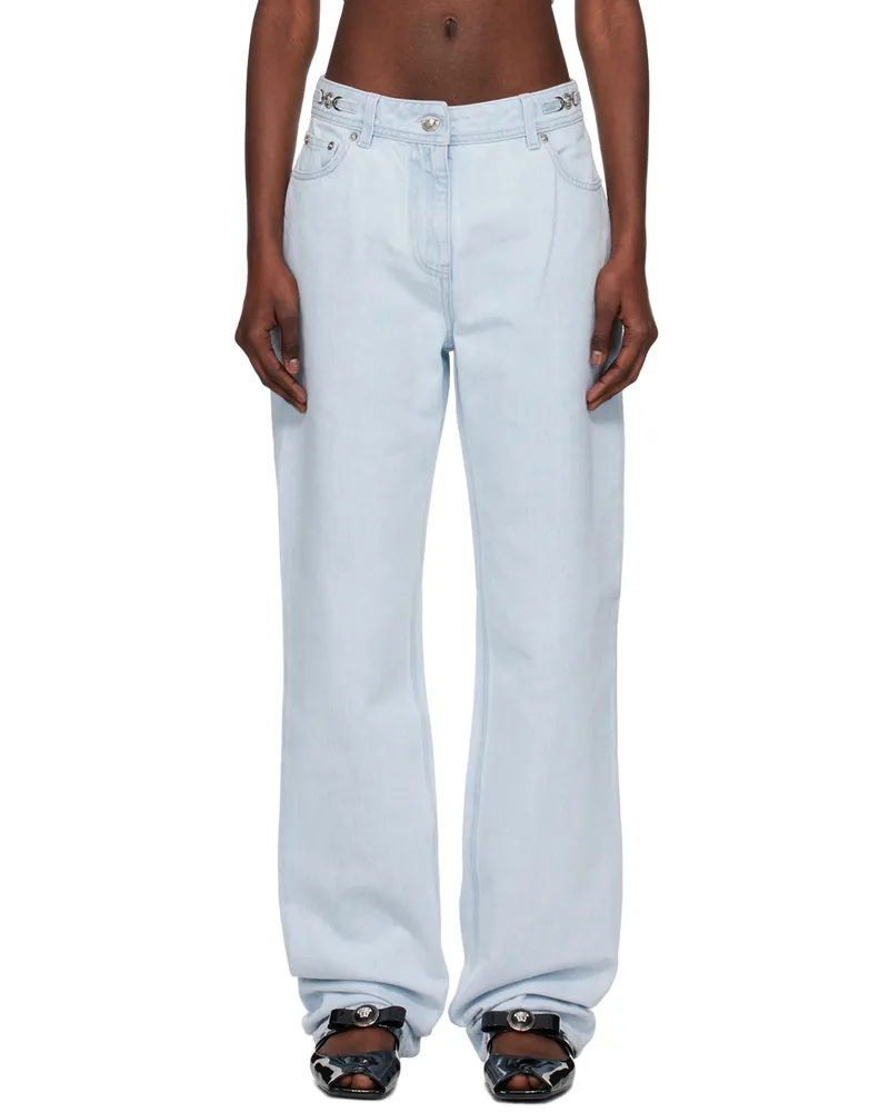 Versace Blue Skinny Jeans 1d700-light