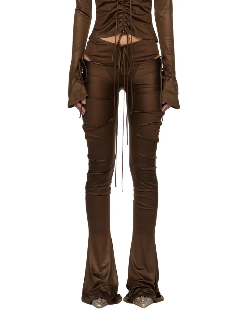 Charlotte Knowles Brown Cu Trousers Brown