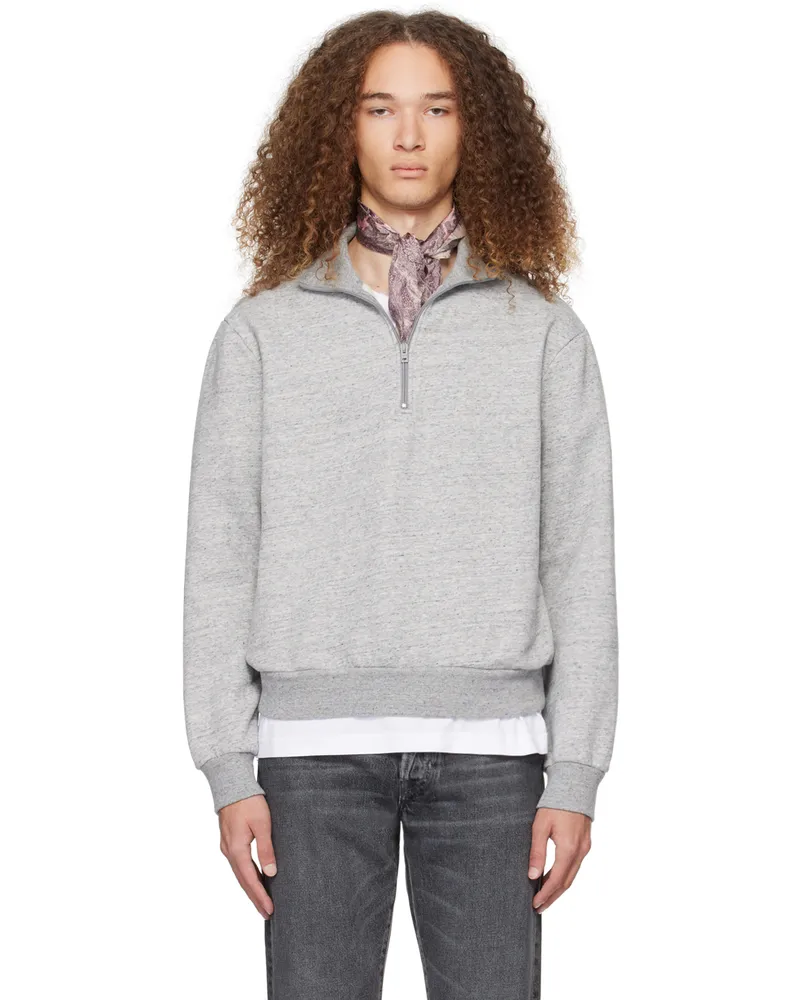 Acne Studios Gray Half-Zip Sweater Cc3