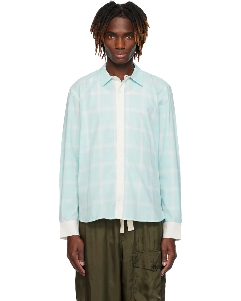 GIMAGUAS Blue Jake Long Sleeve Shirt Blue