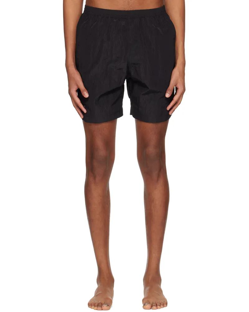 TRUE TRIBE Black Neat Steve Swim Shorts Jet