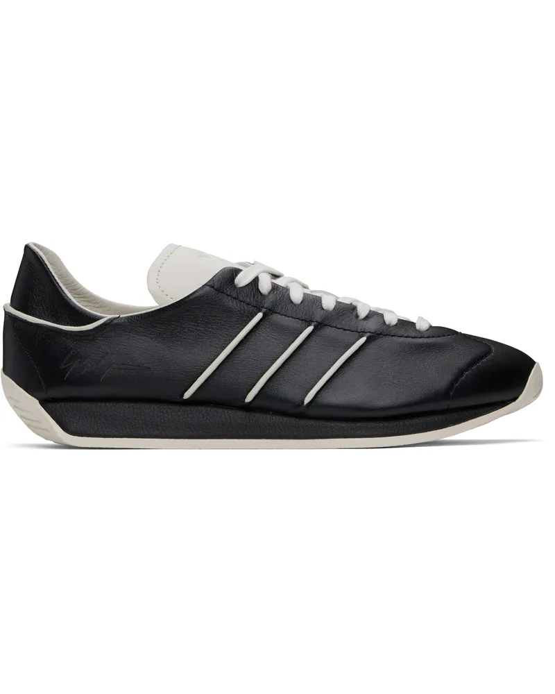 Y-3 Black & Off-White Country Sneakers Black