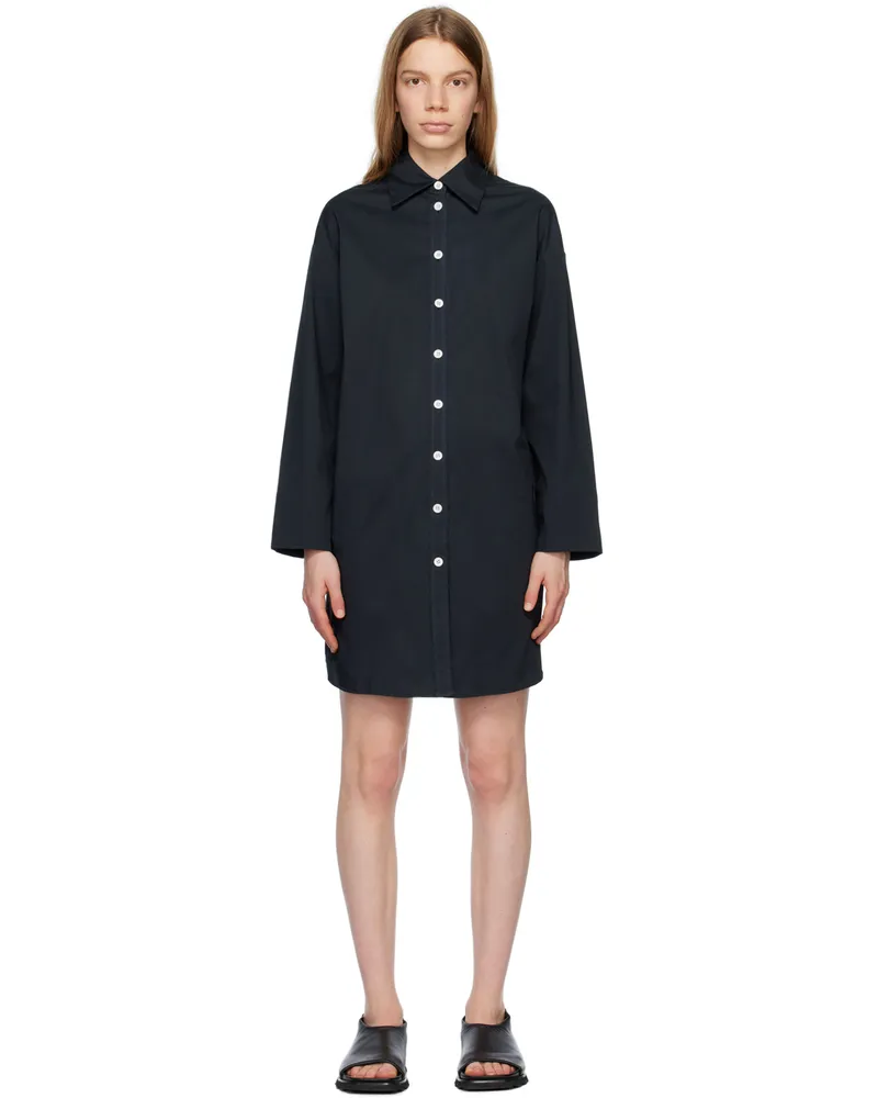 Proenza Schouler Black Proenza Schouler White Label Button Down Minidress 001