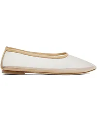 STAUD Beige Alba Ballerina Flats Porm