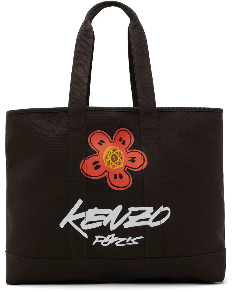 Kenzo Brown Kenzo Paris Futura 2000 Edition Utility Large Tote 91