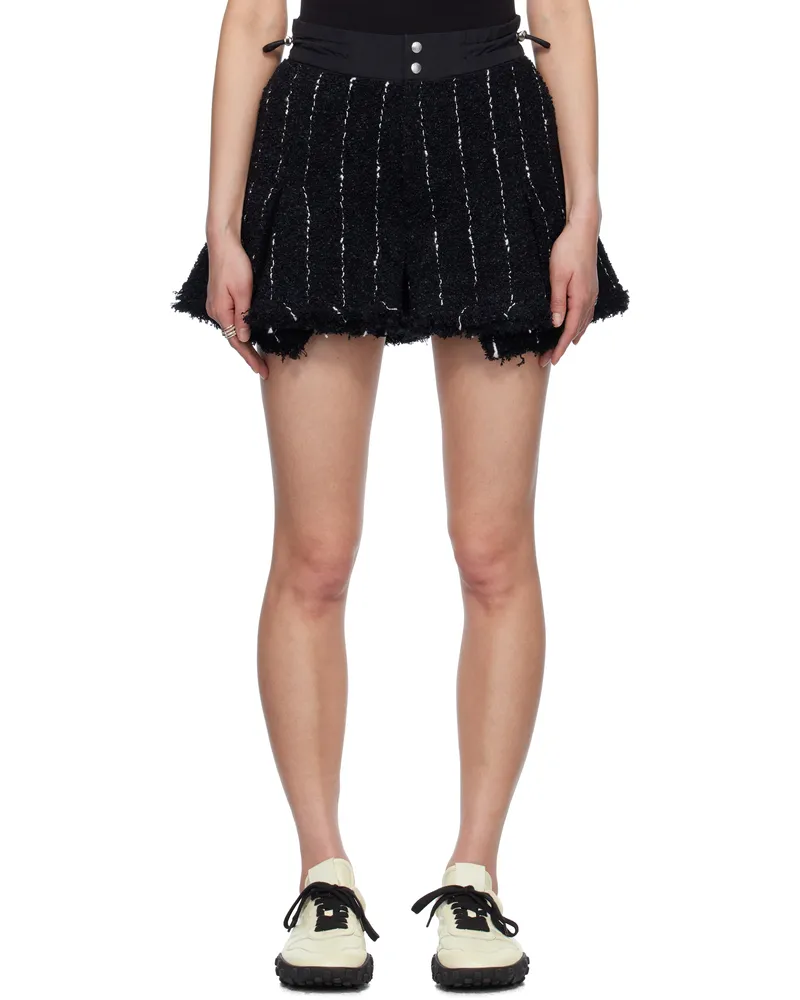 Sacai Black Tweed Shorts 001