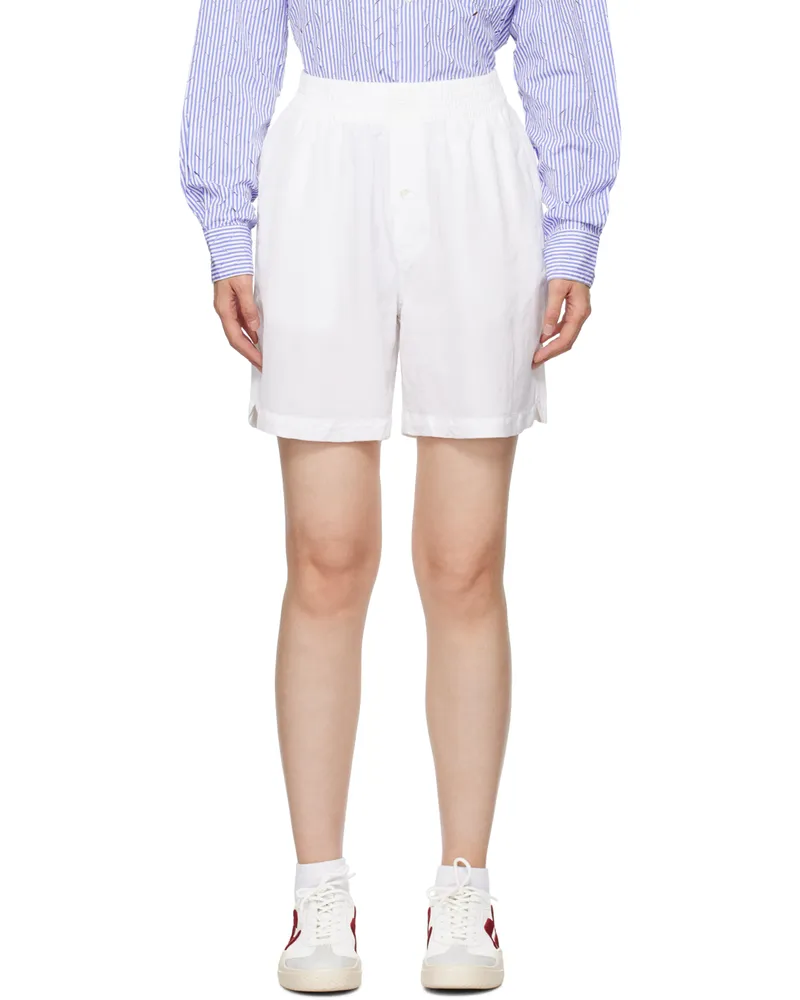Eytys White Aniara Shorts White