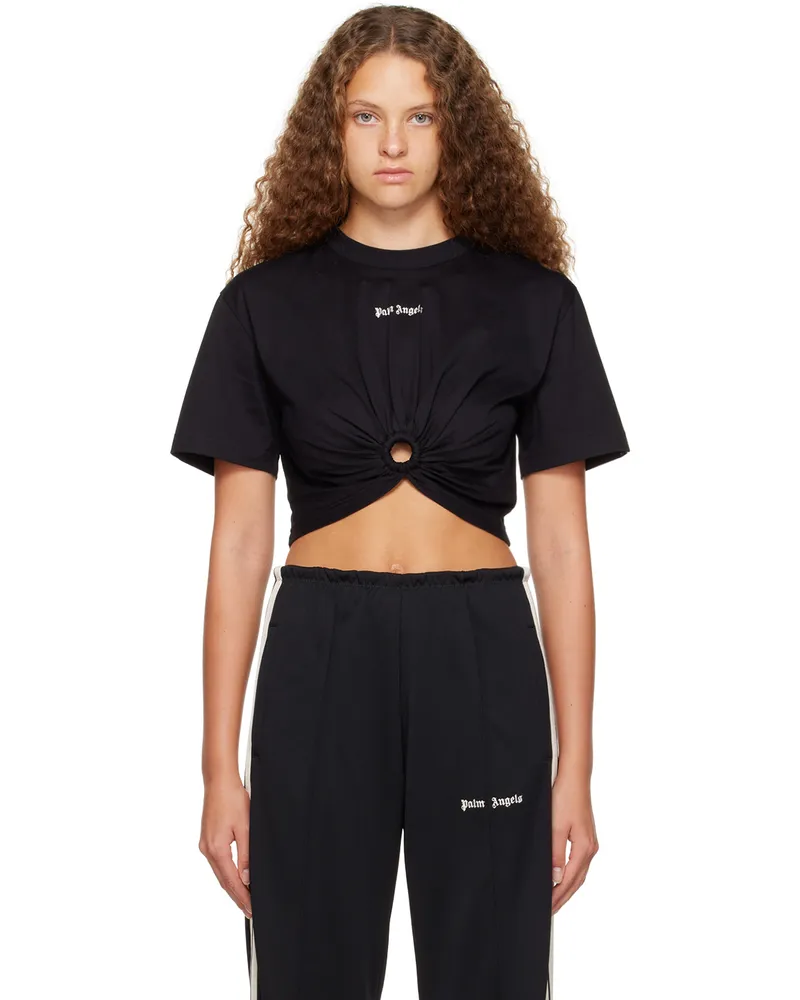 Palm Angels Black Cutout T-Shirt Black