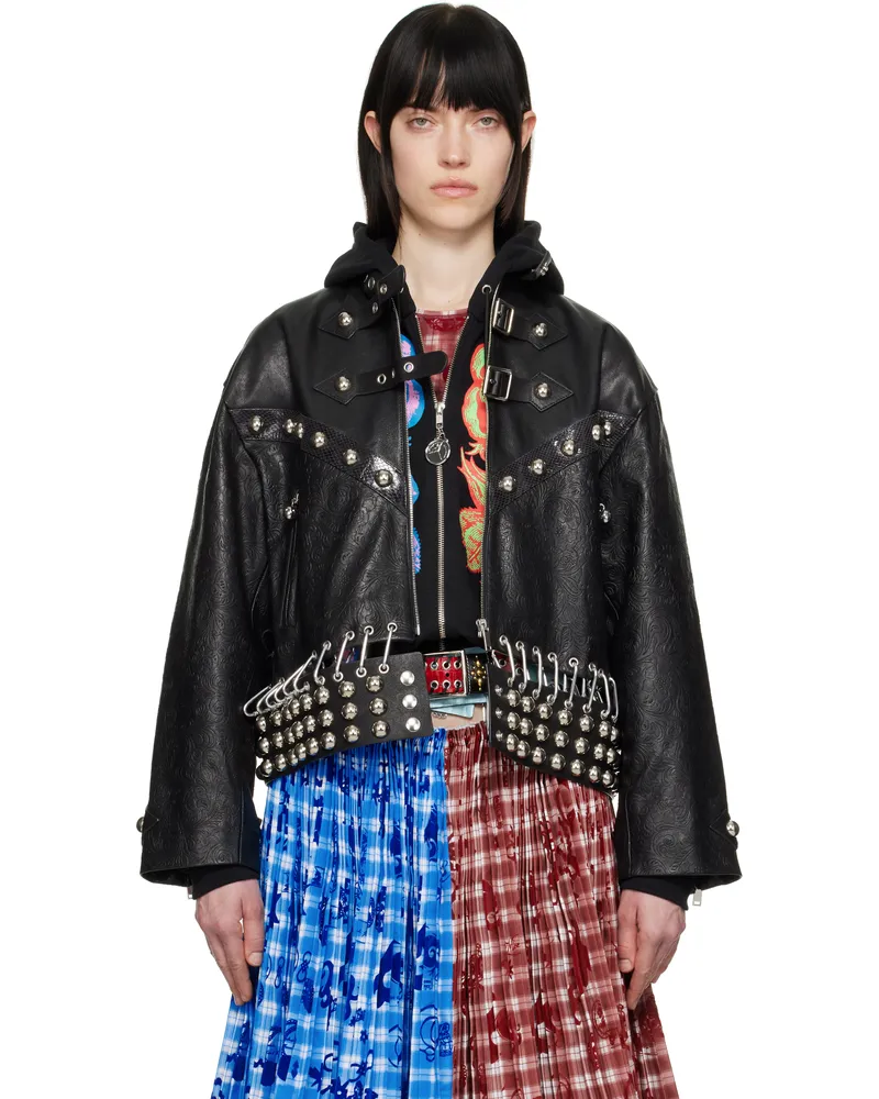 CHOPOVA LOWENA Black Lunge Leather Jacket Black