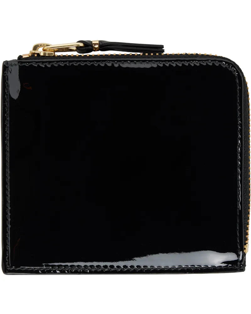 Comme des Garçons Black Glossy Print Wallet 2