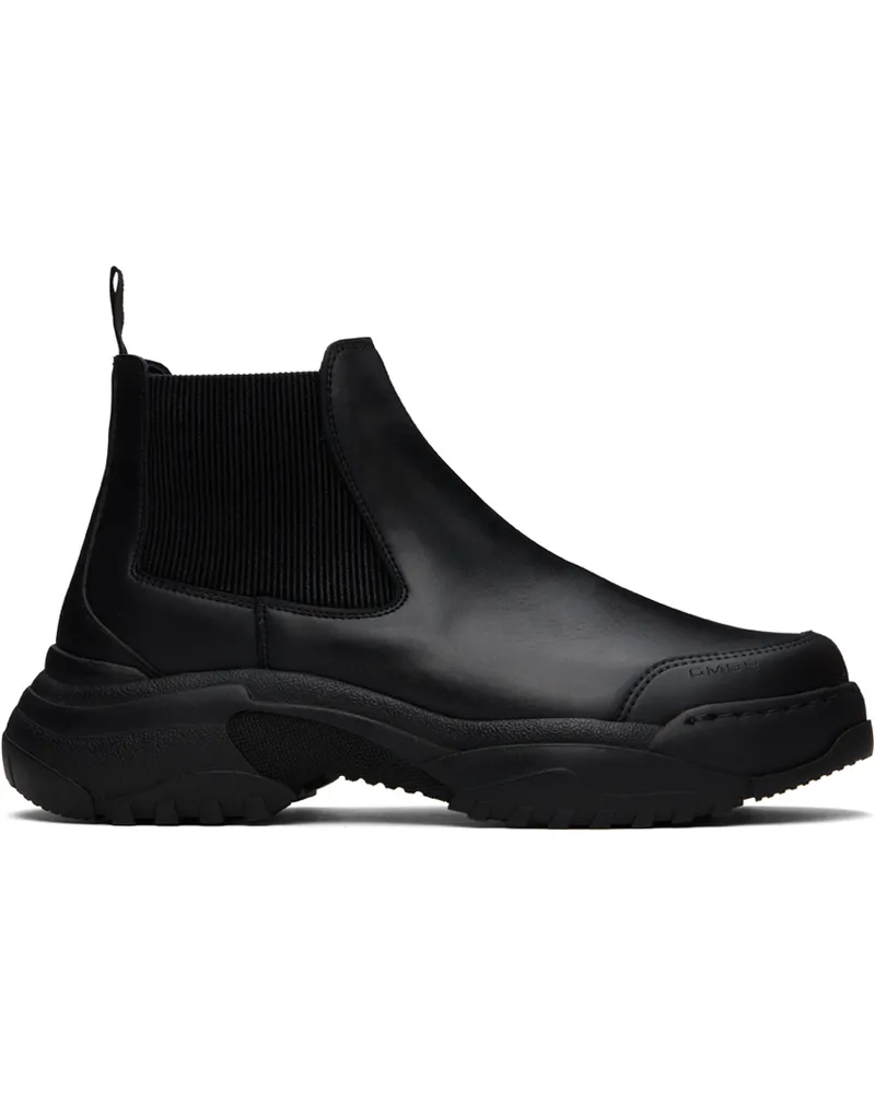 GmbH Black Faux-Leather Boots Black