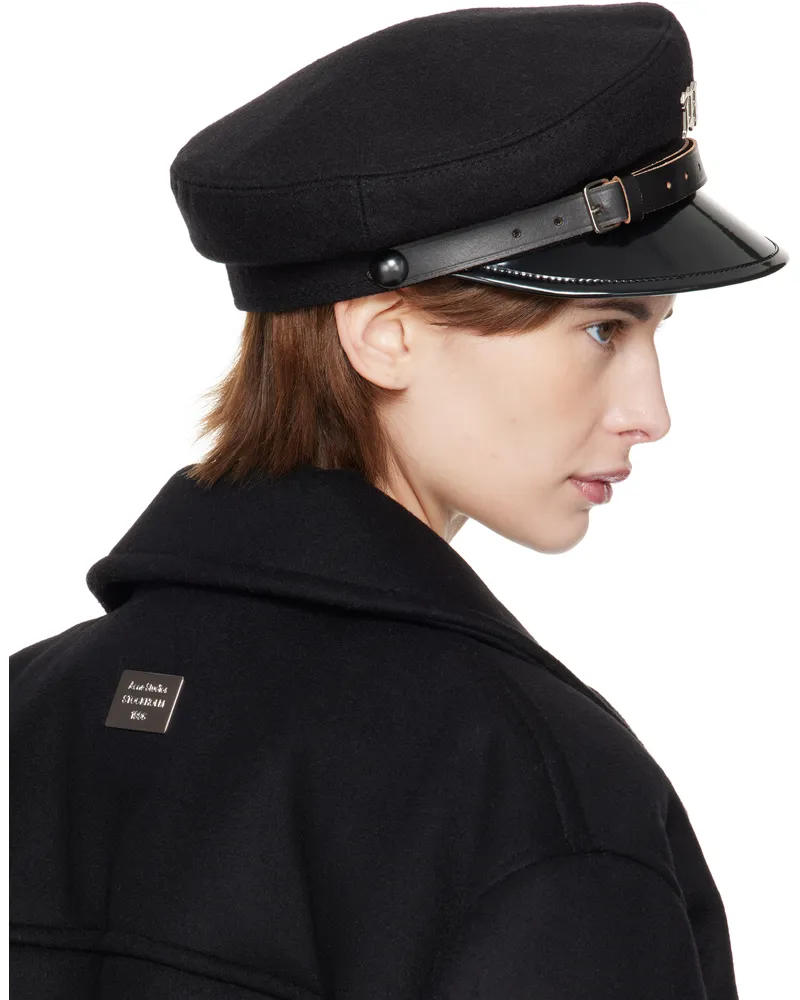 MISBHV Black Monogram Gavroche Cap