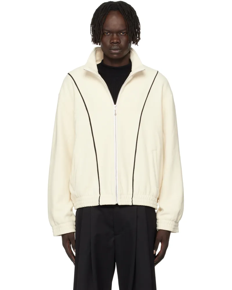 Ernest W. Baker Off-White Fleece Track Jacket Off-white