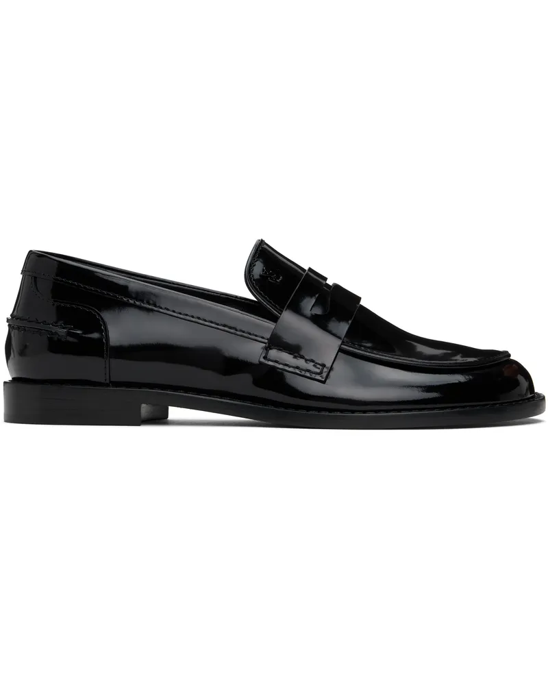 Amina Muaddi Black Tilda Loafers Black